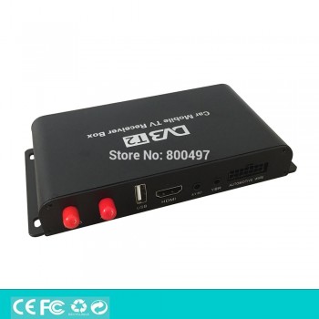 HD Car Mobile Digital TV Receiver Mobile Car DVB-T2 USB HDMI MPEG4 MPEG2 Digital TV Four Tuner HD H.265 Receiver Box Set