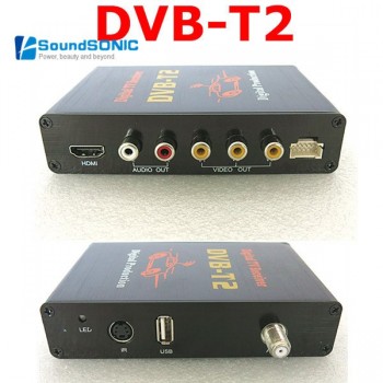 External Mobile Car DVB-T2 Auto DVB T2 Digital TV Receiver Box With HDMI+ USB+ PVR+ Remote Control For Thailand Columbia Russia