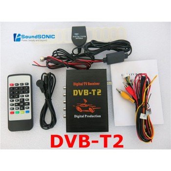 External Mobile Car DVB-T2 Auto DVB T2 Digital TV Receiver Box With HDMI+ USB+ PVR+ Remote Control For Thailand Columbia Russia