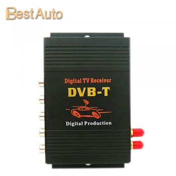 Free Shipping High Quality Car Digital TV Box DVB-T MPEG-4 DVB-T Receiver with 2 Tuners Super Strong Signal for Middle East