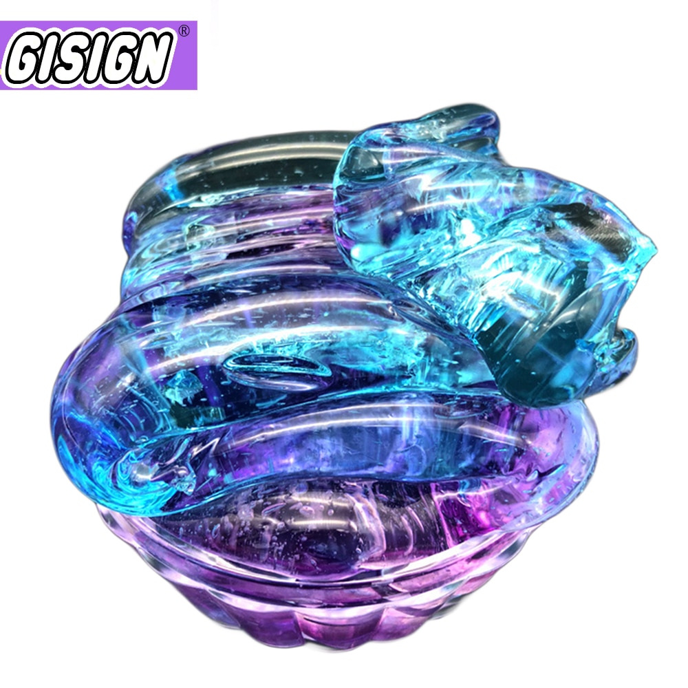 DIY Clear Slime Toys Crystal Mud Fluffy Slime Glue Gradient Color Cloud Slime Supplies Magic Sand Antistress Putty Clay