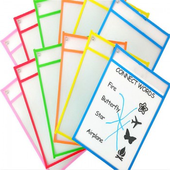 Puzzle Toys Can Be Reused With PVC Transparent  Dry Brush Bag PET Writing Dry Wipe Bag Drawing Toy For Children Adult