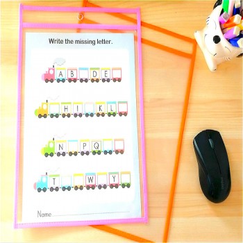 Puzzle Toys Can Be Reused With PVC Transparent  Dry Brush Bag PET Writing Dry Wipe Bag Drawing Toy For Children Adult