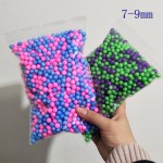 7-9mm 13g Bleeding colors DIY Snow Mud Particles Accessories Slime Balls Small Tiny Foam Beads For Floam Filler For DIY Supplies