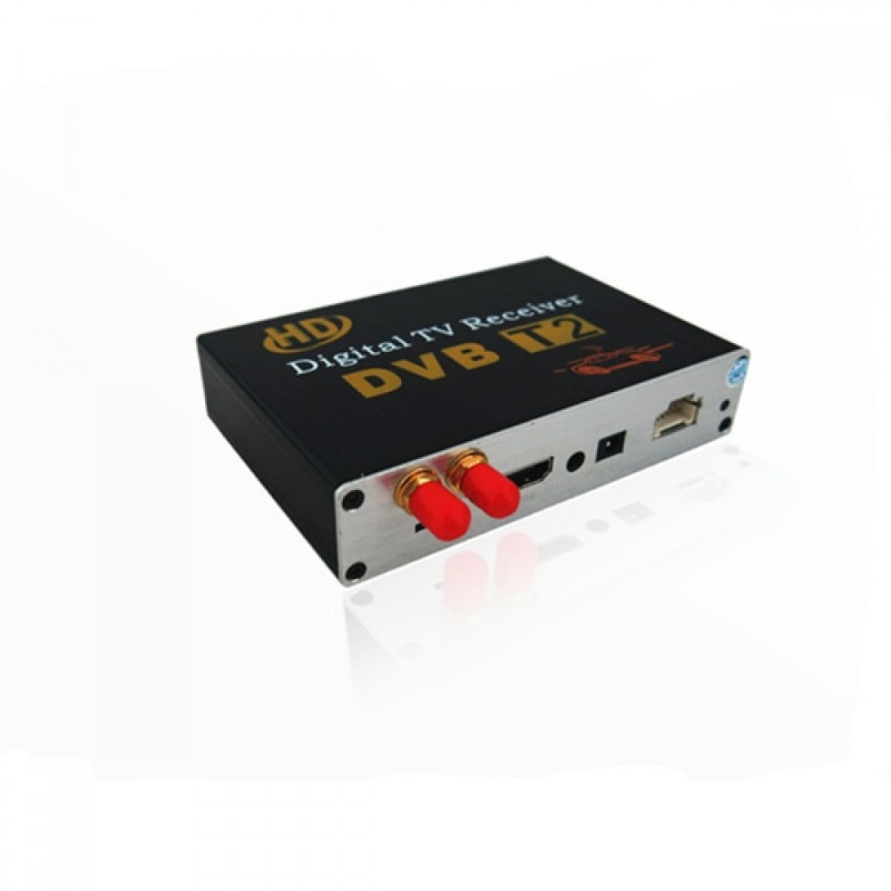 KANOR Digital Car DVB-T2 HD 1080P External Auto Tuner 100Km/h Digital TV Receiver Box Set Top DVB-T2