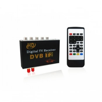 KANOR Digital Car DVB-T2 HD 1080P External Auto Tuner 100Km/h Digital TV Receiver Box Set Top DVB-T2