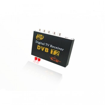 KANOR Digital Car DVB-T2 HD 1080P External Auto Tuner 100Km/h Digital TV Receiver Box Set Top DVB-T2