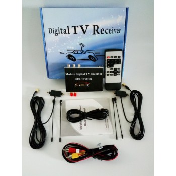 antenna  tuner Car HD  ISDB-T 4 video output cars Digital TV Turner Receiver tv box dvb Applicable to Japan and South America