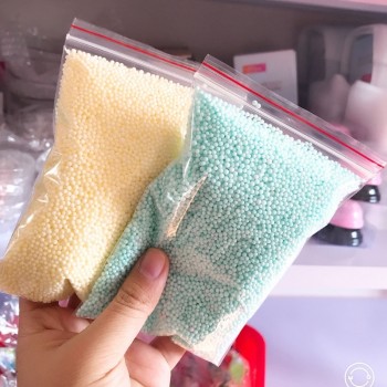 Warm Color Snow Mud Particles Accessories Tiny Foam Beads Slime Balls Supplies