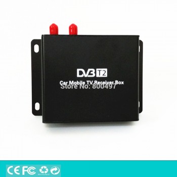 HD Car Mobile Digital TV Receiver Mobile Car DVB-T2 USB HDMI MPEG4 MPEG2 Digital TV Double Tuner HD Receiver Box Set