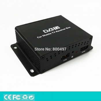 HD Car Mobile Digital TV Receiver Mobile Car DVB-T2 USB HDMI MPEG4 MPEG2 Digital TV Double Tuner HD Receiver Box Set