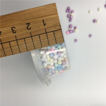 2mm Foam Beads for Slime Colorful Foam Balls Slime Filler DIY Slime Supplies Mini Soft Beads for Slime Fluffy Decor with Box