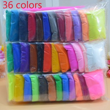 36pcs/set Slime  DIY safe and nontoxic Malleable Fimo Polymer Clay playdough Air Clay  Polymer Plasticine Modelling light Clay
