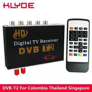 KLYDE DVB-T2 Digital TV Receiver Box For Colombia Thailand Singapore Indonesia Support PVR Function and Multimedia Playback