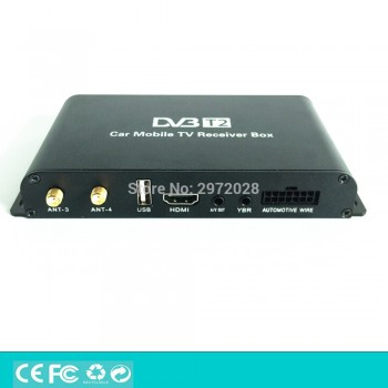 HD Car Mobile Digital TV Receiver Mobile Car DVB-T2 USB HDMI MPEG4 MPEG2 Digital TV Four Tuner HD H.264 Receiver Box Set