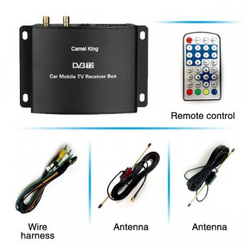 M-789 Mobile Car DVB-T2 160-190km/h Digital Car TV Tuner 2 Chip Tuner 2 Antenna MPEG2 MPEG4 AVC H.264 DVB T2 Car receiver
