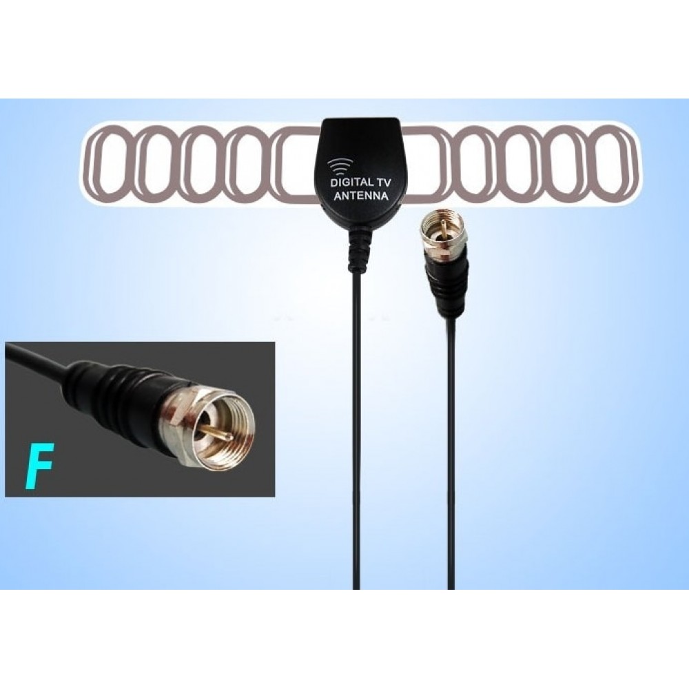 Digital VHF-H/UHF TV Active Antenna Built-in 20dB RF AMP. Car DVB-T Antenna DVB-T2 Antenna 20dB Gain Digital TV Antenna F Plug