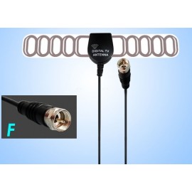 Digital VHF-H/UHF TV Active Antenna Built-in 20dB RF AMP. Car DVB-T Antenna DVB-T2 Antenna 20dB Gain Digital TV Antenna F Plug
