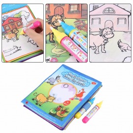 Water Coloring Books For Kids Drawing Books With 2 Magic Water Drawing Pen Doodle Mat Learning Educational Toy For Children Gift