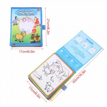 Water Coloring Books For Kids Drawing Books With 2 Magic Water Drawing Pen Doodle Mat Learning Educational Toy For Children Gift