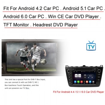 GreenYi H.264 60KM/H PVR DVB-T DVB-T2 igital TV Box for Car DVD Multimedia Player Head Unit For Android 6.0 7.1 8.0 DVD Player