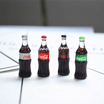 6PCS Slime Charms Cola Bottle Resin Plasticine Slime Accessories Beads Lizun Making Supplies For DIY Scrapbooking Crafts