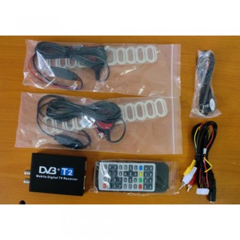 Car DVB-T2 TV Turner 120km/h Double Antenna Russianamp;Europeamp;Southeast Asia Mobile digital External USB DVB T2 tv Box Receiver