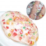 60ml Crystal Slime Transparent Clear Slime with Filler Jelly Cube Slime Diy Crafts for Kids Fruit Flower Modlein Clay Playdough
