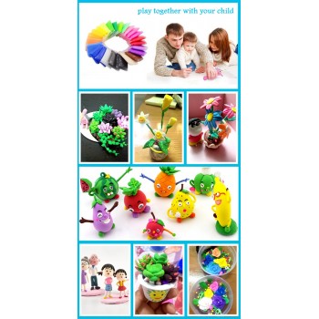 500g 36colors Fluffy Slime Toys Putty Soft Clay Antistress Light Plasticine Slime Supplies Sand Fidget Gum Polymer Clay for kids