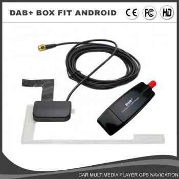 Car External DAB DAB+ Digital Audio Broadcasting Radio Box Radio Tuner Receiver USB Plug for Car Android dvd gps player