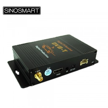 Free shipping Car Digital TV Box DVB-T MPEG-4 DVB-T Receiver Super Strong Signal for European Countries Single Antenna