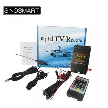 Free shipping Car Digital TV Box DVB-T MPEG-4 DVB-T Receiver Super Strong Signal for European Countries Single Antenna