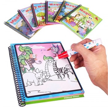 Montessori Coloring Book Doodle amp; Magic Pen Painting Drawing Board For Kids Toys Magic Water Drawing Book Birthday Gift
