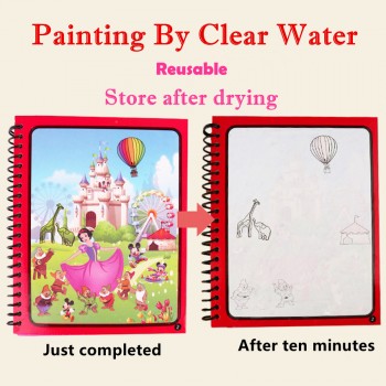 Montessori Coloring Book Doodle amp; Magic Pen Painting Drawing Board For Kids Toys Magic Water Drawing Book Birthday Gift