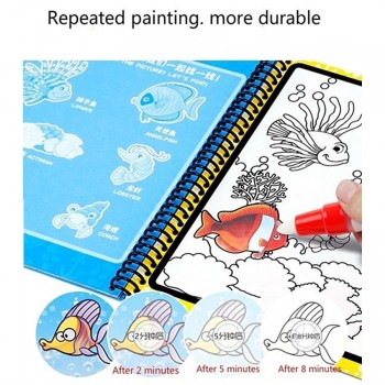 Montessori Coloring Book Doodle amp; Magic Pen Painting Drawing Board For Kids Toys Magic Water Drawing Book Birthday Gift