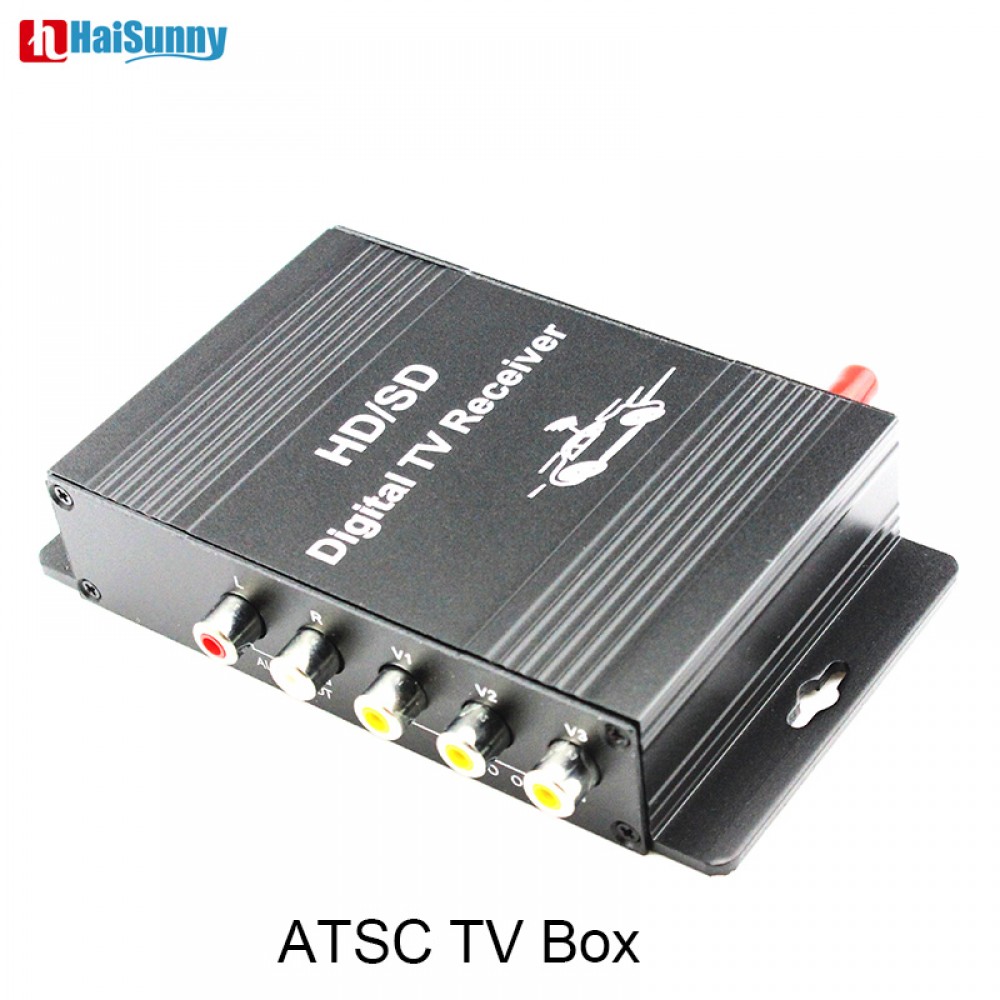 Car DVB- ATSC TV Receiver Box TV Tuner With 4 Video Out For Car DVD Android Car Radio Player In Canada, USA,Mexic