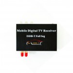 Car ISDB-T Dual tuner Full SEG Digital TV Tuner Receiver Box For Brazil Chile Peru Argentina South America Philippines