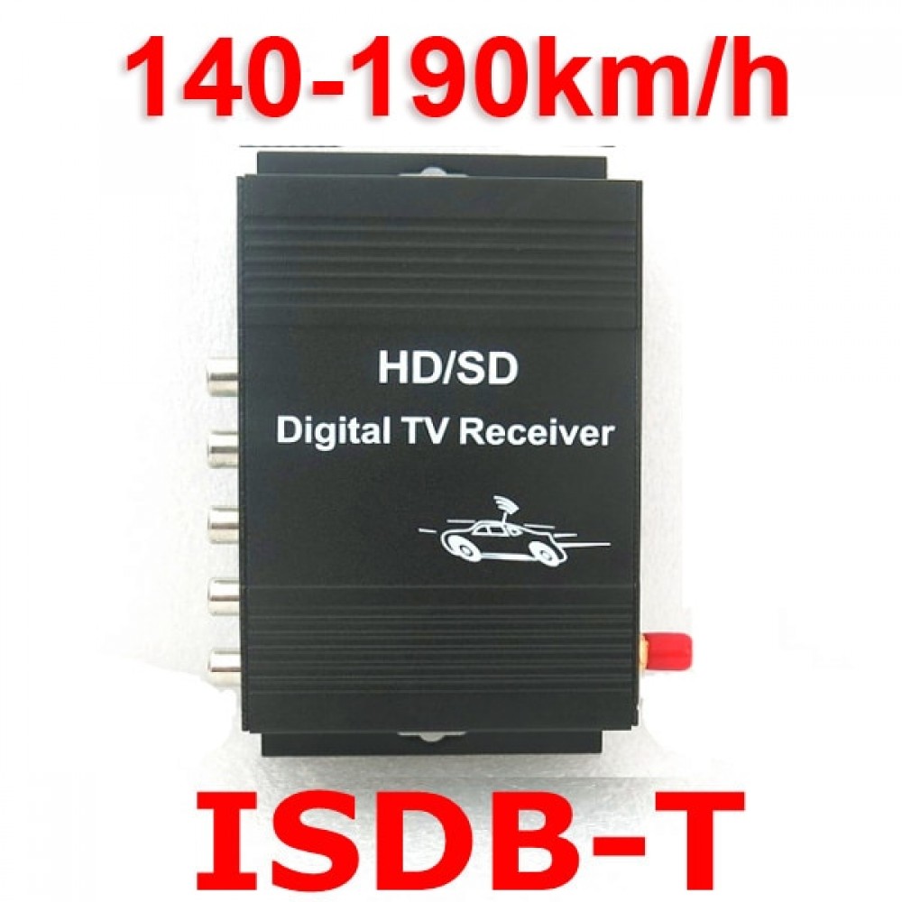 140-190km/h Digital Car TV ISDB-T Brazil Digital TV receiver Tuner Car TV Tuner Car ISDB T For  Peru South America Japan