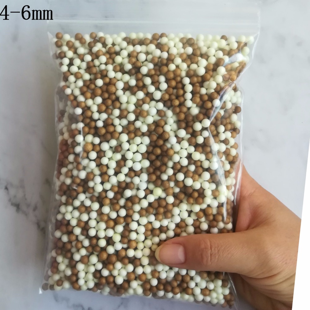 Felicoalice 15000pcs DIY Snow Mud Particles Accessories Slime Balls Small Tiny Foam Beads For Floam Filler For DIY Supplies