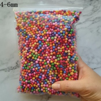 Felicoalice 15000pcs DIY Snow Mud Particles Accessories Slime Balls Small Tiny Foam Beads For Floam Filler For DIY Supplies