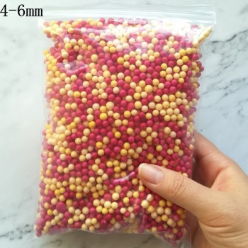 Felicoalice 15000pcs DIY Snow Mud Particles Accessories Slime Balls Small Tiny Foam Beads For Floam Filler For DIY Supplies