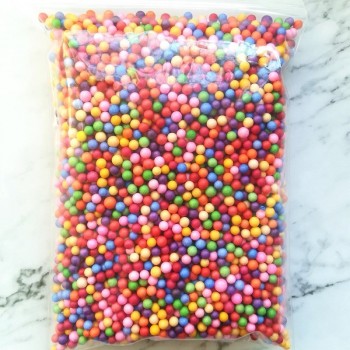 Felicoalice 15000pcs DIY Snow Mud Particles Accessories Slime Balls Small Tiny Foam Beads For Floam Filler For DIY Supplies