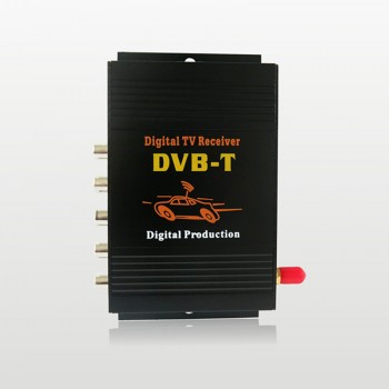 Car DVB-T Digital TV Receiver Box Compatible with SD MPEG2 and HD MPEG4 AVC/H.264 For Europe Country Support 140-190km/h Speed