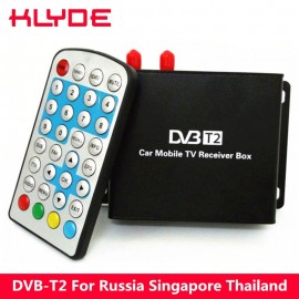 KLYDE DVB-T2 Digital TV Receiver Box For Russia Singapore Thailand Support 120-140km/h PVR Function and Multimedia Playback