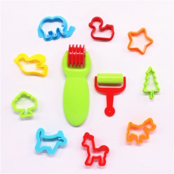 23pcs Plastic Play Dough Tools Set Toy Educational Plasticine Mold Modeling Clay Kit Slime Toys For Children