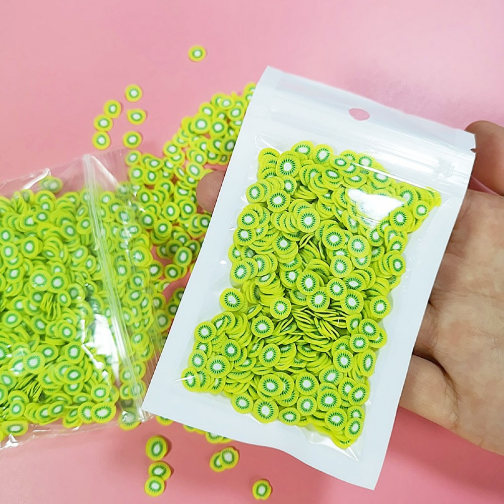 Happy Monkey In Stock 10g/Pack Slime DIY Accessories Toys Mini  Strawberry Fruit Slices Fluffy Clear Slime Supplies Gift Toy