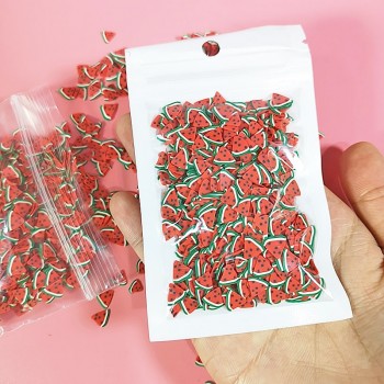 Happy Monkey In Stock 10g/Pack Slime DIY Accessories Toys Mini  Strawberry Fruit Slices Fluffy Clear Slime Supplies Gift Toy