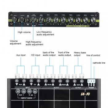 KKMOON Car Audio Modified Car Equalizer Fever Class EQ 7 Equalizer Car Audio Tuner car styling for Auto audio For BMW Ford VW