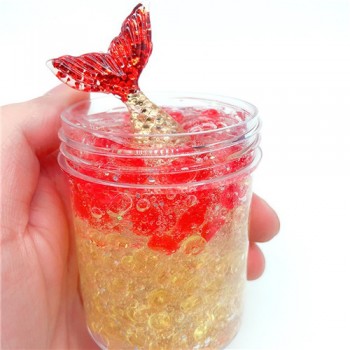 60ml Colorful Exquisite fishbowl beads mermaid Slime crystal mud cotton clay Plasticene DIY decompression Modeling toys
