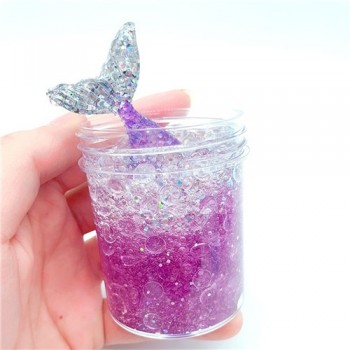 60ml Colorful Exquisite fishbowl beads mermaid Slime crystal mud cotton clay Plasticene DIY decompression Modeling toys